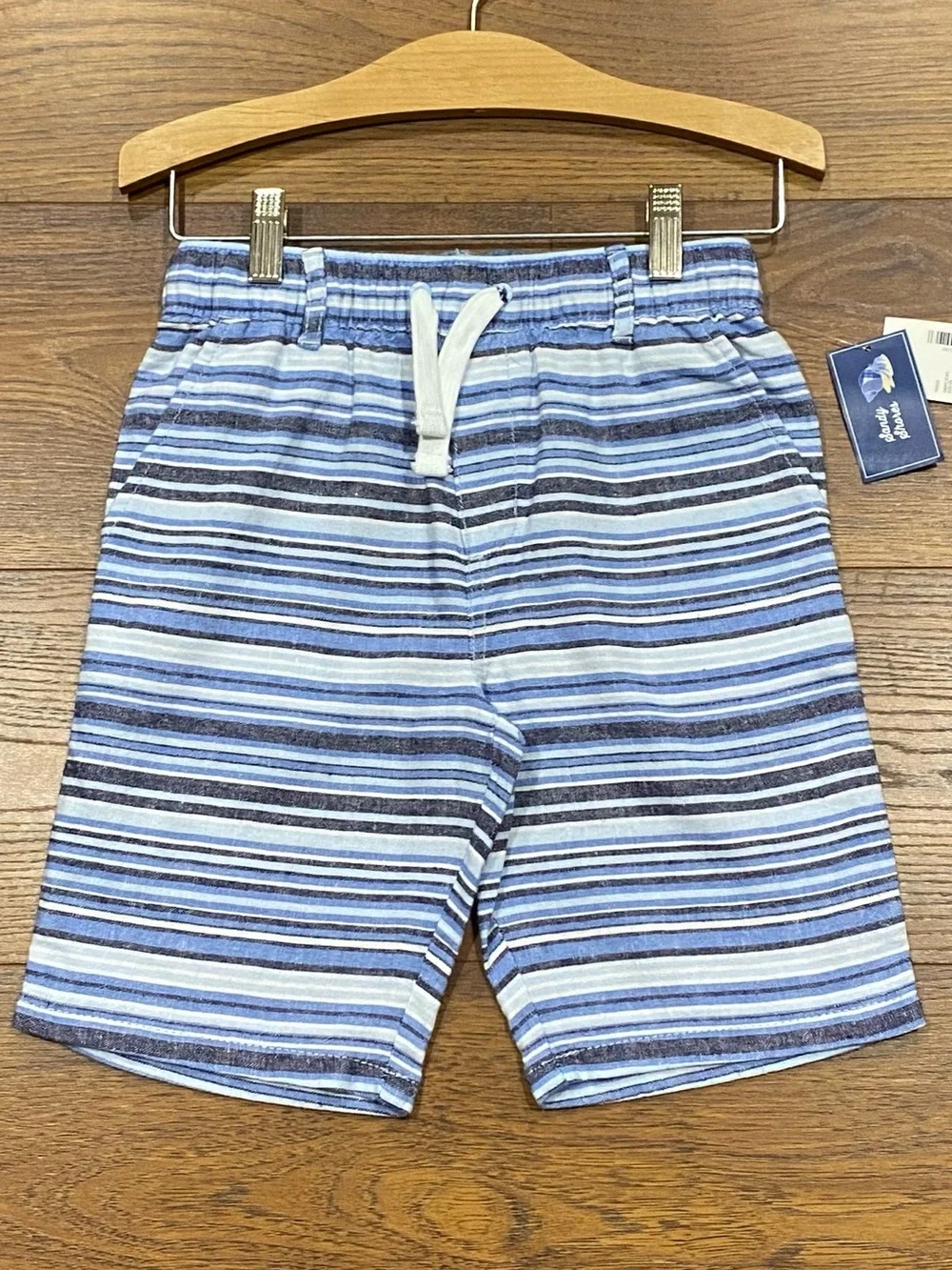Gymboree Boys Sandy Shores Blue Striped Shorts Size 7